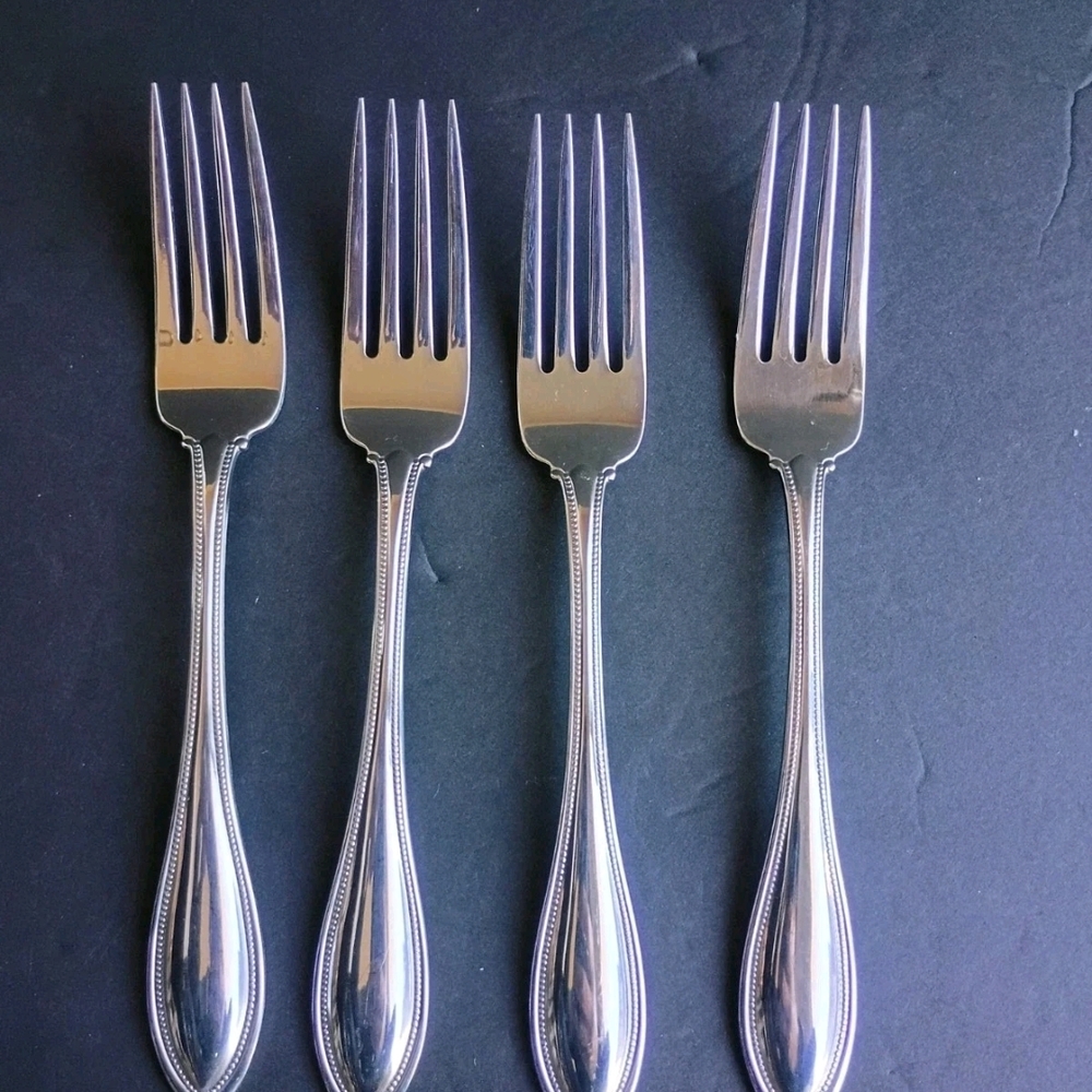 New Oneida AMERICAN HARMONY /ARBOR Set of 4 Dinner Forks Stainless (7 3/8")